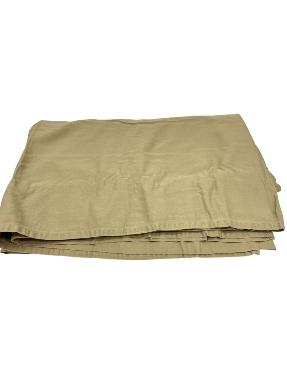 Bed Bath & Beyond Beige 100% Cotton Flat Sheet Bedding Minimalist Classic